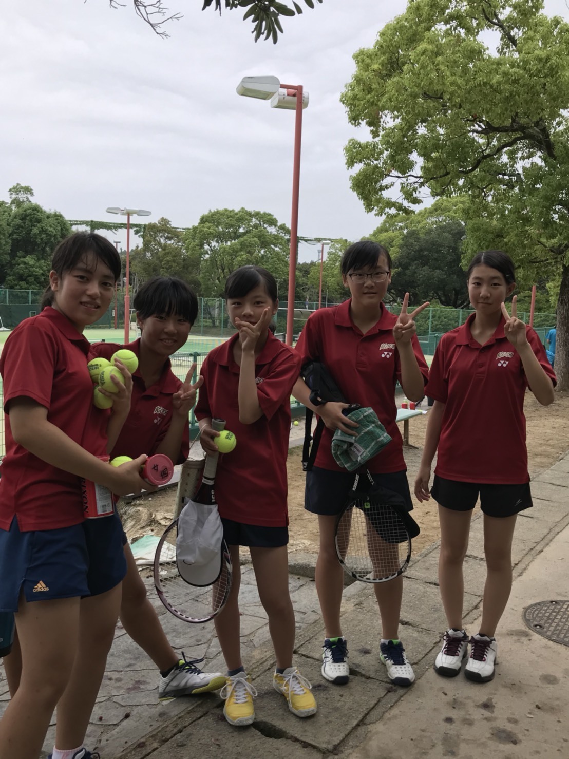 平成３０年度高知地区大会 高知中学高等学校 テニス部 女子